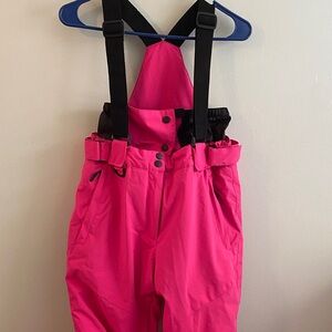 Riviyele Bright Pink Snow Overalls